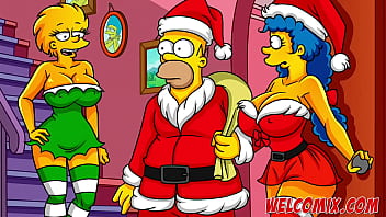 A Simpsons man donates his wife to the homeless as a Christmas present